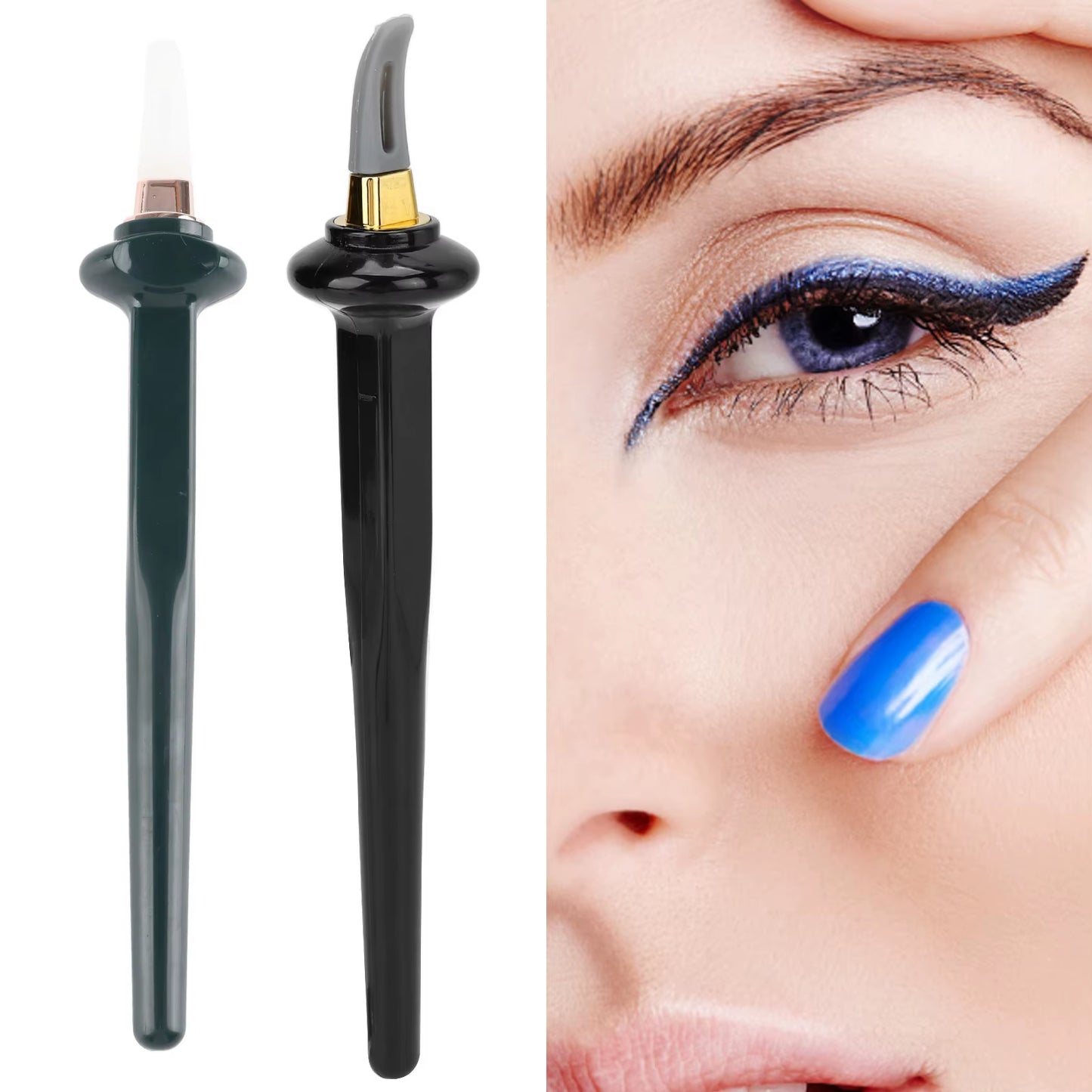 1Pc Silicone Eyeliner Brush Hyper Easy No-Skip Eyeliner Applicator Durable Makeup Easy Tools for Eyes Make up Beginner Aid