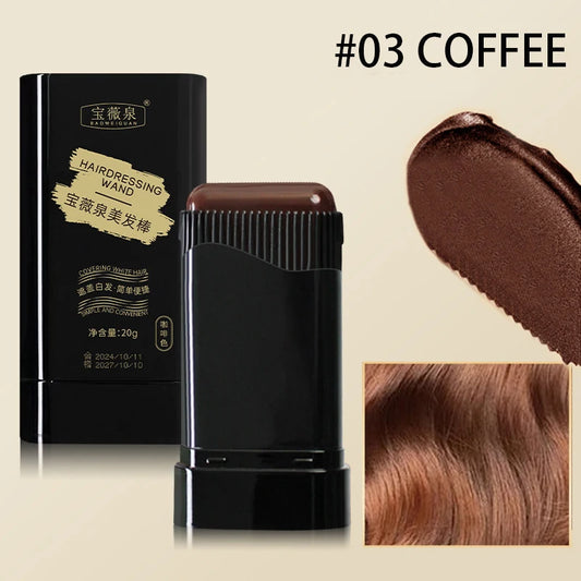 Temporary Hair Color Stick Long-Lasting Fast Cover Easy to Apply Hair and Beard Dye Penfor Root Touch-Ups and Color Corrections